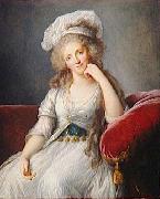 Portrait of Louise Marie Adelaide de Bourbon eisabeth Vige-Lebrun